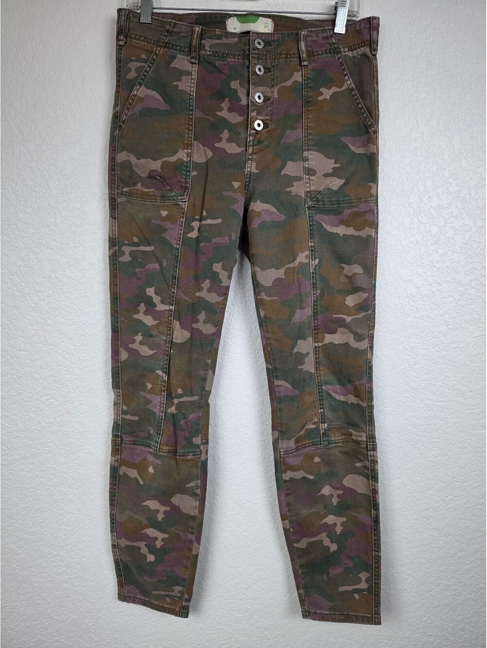 Anthropologie Camouflage Button Fly Pants Size 29